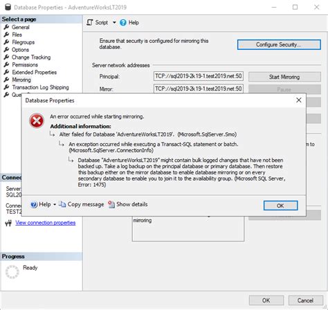 Image result for Microsoft SQL Error 1475
