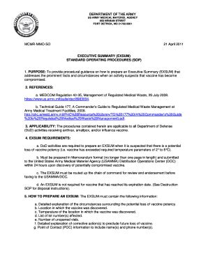 2011-2026 DOD Executive Summary Format - Fill Out, Sign & Share Online ...