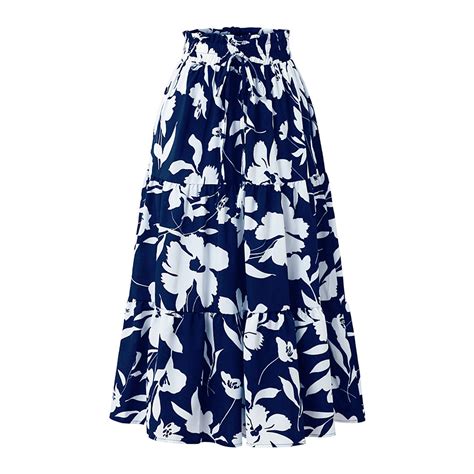 Printed Midi Skirt