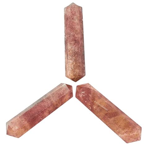 Strawberry Quartz Pencil Points - Premium Crystal Pencil Points