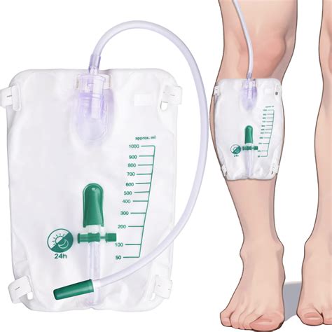 Amazon.com: Ehoycq 5 Pack Leg Urine Foley Drainage Bag, 750mL with Anti ...