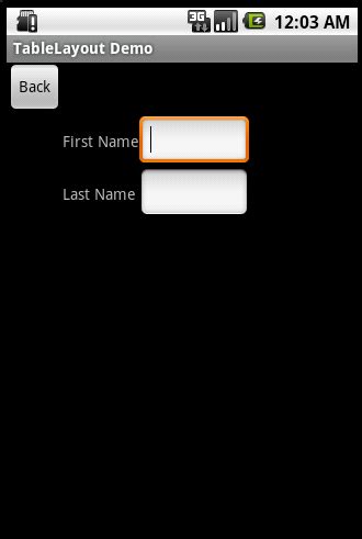 Image result for Explain Table Layout in Android