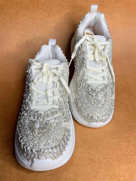 Kanvas Ethnic Festive Classic Gold Custom-made Kanvas Sneakers