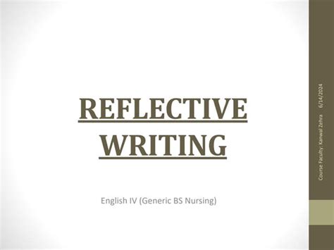 Image result for How to Write Reflective Writing