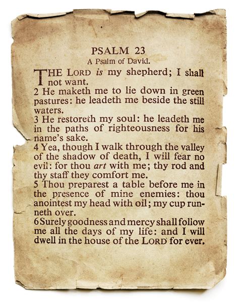 Psalms 23 Printable