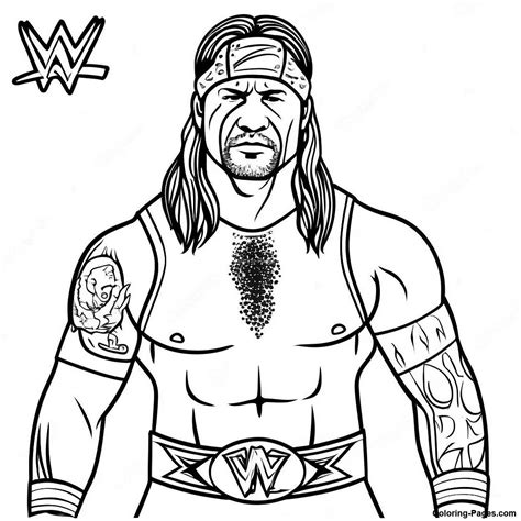 Wwe Coloring Page | Coloring-Pages.com