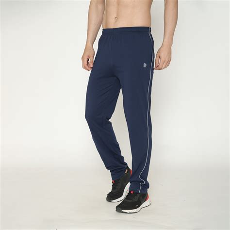 Men's Solid Track Pant - Navy – BONJOUR