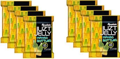 Alpenliebe Juzt Jelly Bottle Shaped Ripe Mango Flavour (Pack of 8 ...