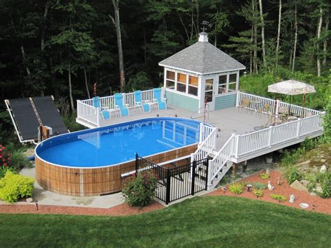 Elegant Above Ground Pool Decks | Crestwood Pools Deck Ideas