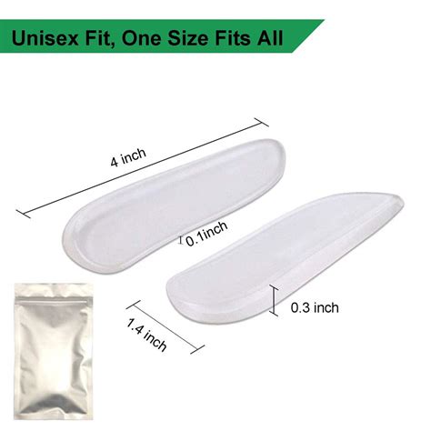2 Pairs Medial & Lateral Heel Wedge Silicone Insoles - Corrective ...