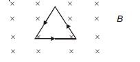 A wire is bent in the form of an equilateral triangle of side 100 cm ...