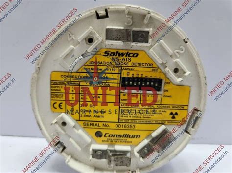 CONSILIUM SALWICO NS-AIS IONISATION SMOKE DETECTOR N11101 | United ...