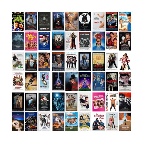 1980s Movie Posters Set 80's Movies Gallery Pick Any 4 - Etsy