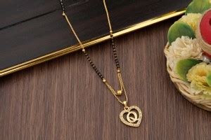 ASHO MALL ALPHABET HEART SHAPED Alloy Mangalsutra Price in India - Buy ...