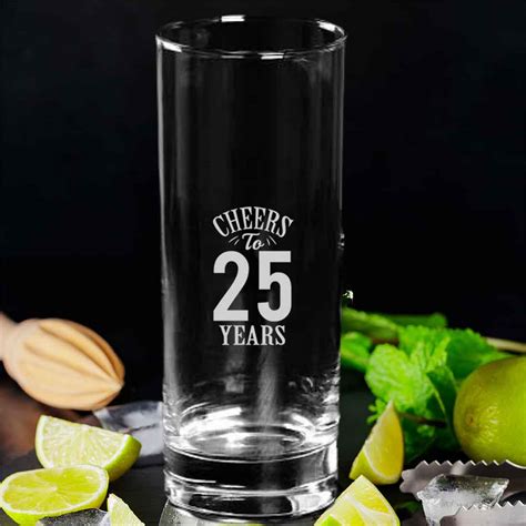 Get Cocktail Tall Glass Personalized with Years on Nutcase - India