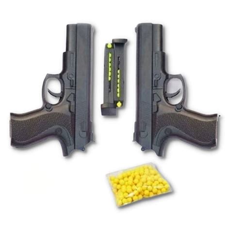 Hand Gun Toy Pack of 2 BB Bullets 24 PCS Pistol Gun Toy Mouser Gun Toy ...
