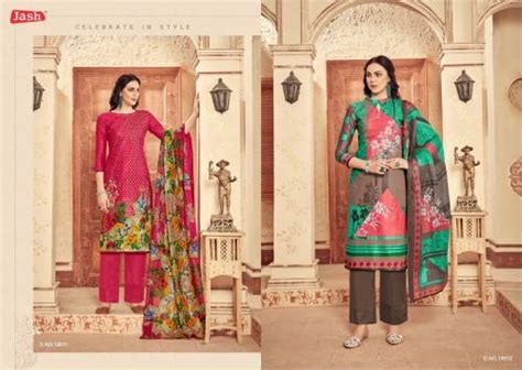 Jash Kusum 15 Pure Cotton Printed Dress Material :textileexport