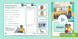 ‘ew’ saying /oo/ Lesson Pack - Level 5 Week 13 Lesson 3