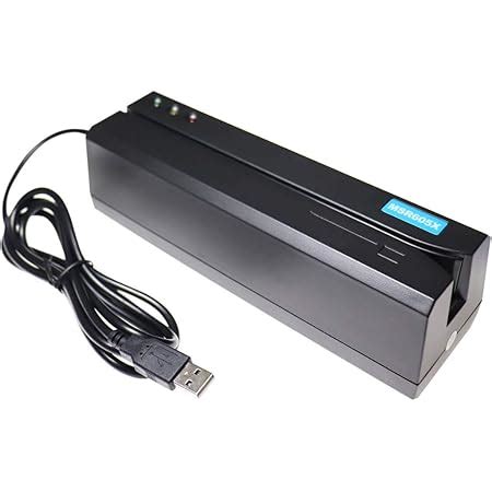 MSR605X USB Card Reader Writer Mag Swipe 3-Track Compatible w/ MSR206 ...
