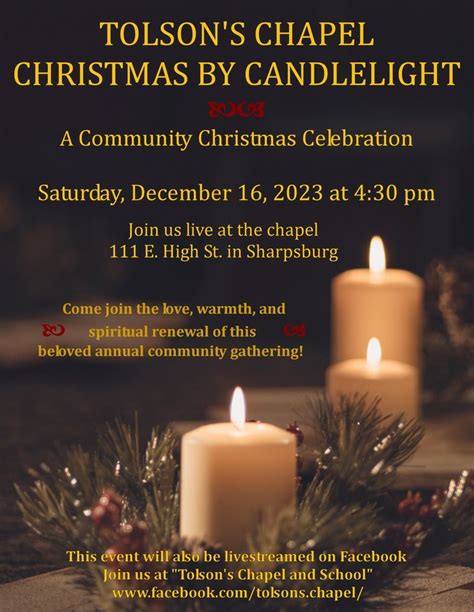 Christmas by Candlelight 2023, Tolson's Chapel and School, Fairplay, 16 ...