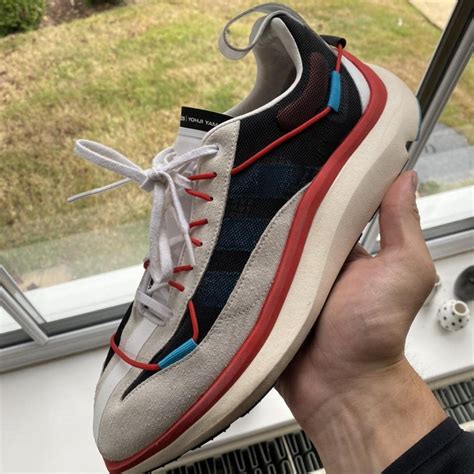 Adidas Y3 Shiku run sneakers red white blue black... - Depop