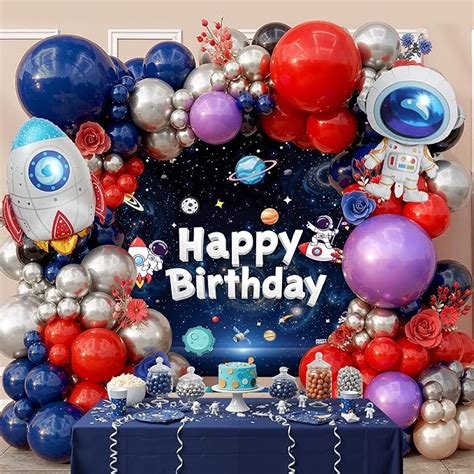 Party Propz Space Theme Birthday Decoration Kit For Boys – 65 Pcs ...