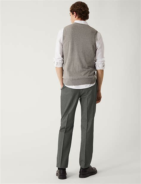 Buy Crease Resistant Flexi Waist Trousers at Marks & Spencer