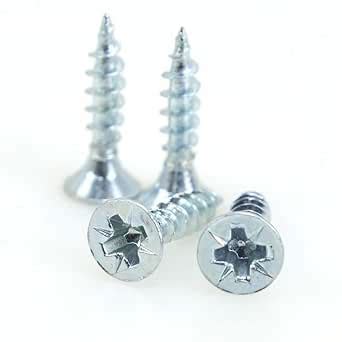 3.5x20MM Chipboard Screw Philips Pozi Flat Head Tapping Screws Self ...