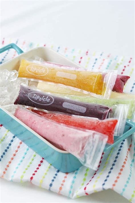 ZIPZICLE - (36 Pack) Zip-Top Ice Pop Pouch,Multicolour : Amazon.in ...