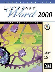 Buy Mastering and Using Ms Word 2000 Advanced Course Book Online at Low ...