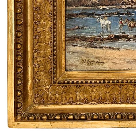 Victor Huguet - Pair of 19th Century Orientalist Realist Oil Paintings on Board For Sale at 1stDibs