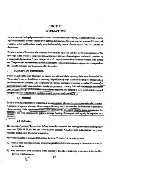 Formation and Incorporation of a Company - Company Law & Taxation - Studocu