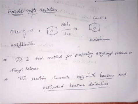 Write the Friedel- crafts acylation reaction ? - EduRev NEET Question