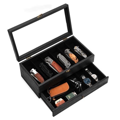 Amazon.com: Yoimori Knife Display Case for 9-15 Knives, 2-Layer Pocket ...