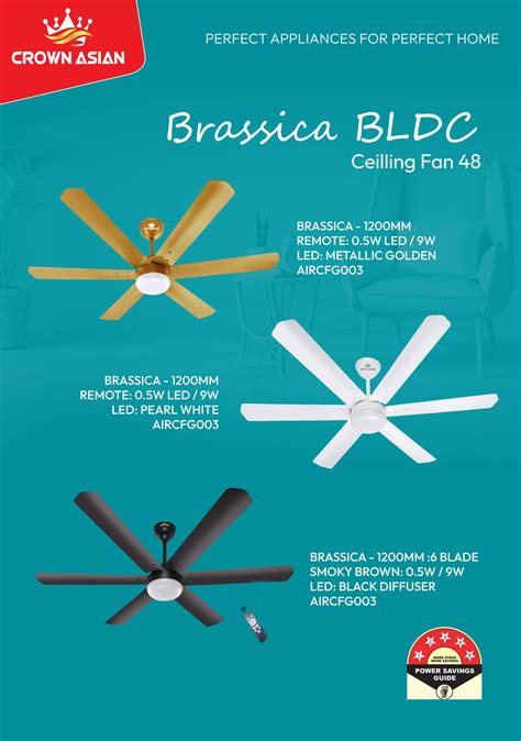 Brassica BLDC Ceiling Fan 48 – crown asian