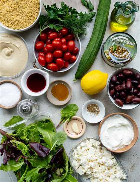 Mediterranean Bowls with Trader Joe's Greek Chickpeas - Little Black ...