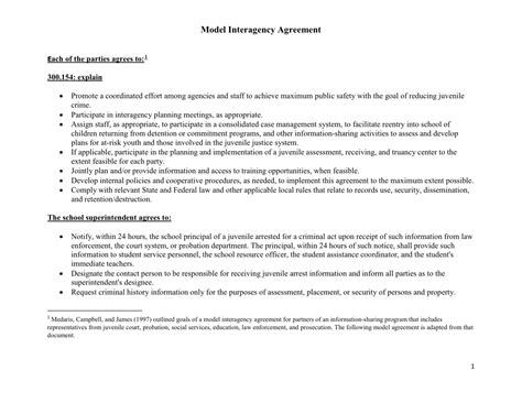 Model Interagency Agreement Resource - Chapman University | Transition CA