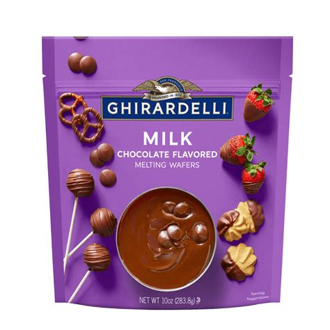 Ghirardelli Premium Milk Chocolate Melting Wafers, 10oz Bag - Melon Mart