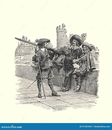 THREE MUSKETEERS. D Artagnan, Athos, Aramis, and Porthos Editorial ...