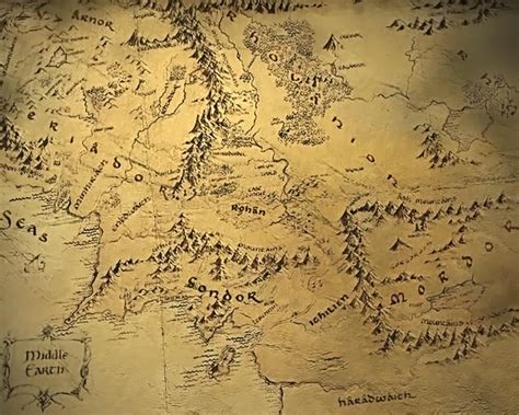 Middle Earth Map Wallpapers - Top Free Middle Earth Map Backgrounds - WallpaperAccess