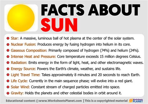 Image result for Basic Sun Facts