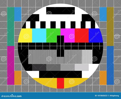 Television Color Test Pattern Vector Illustration | CartoonDealer.com ...