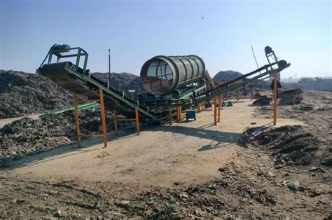 Solid Waste Management - Screening Machine with Conveyor for processing ...