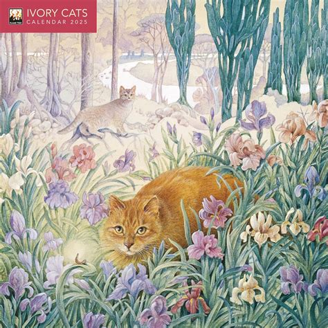 Buy Ivory Cats by Lesley Anne Ivory Mini Wall Calendar 2025 (Art ...