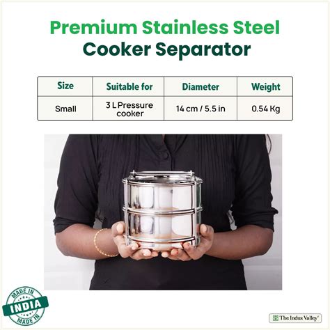 Buy Best Stainless Steel Pressure Cooker Separator For 3 Litres Online ...