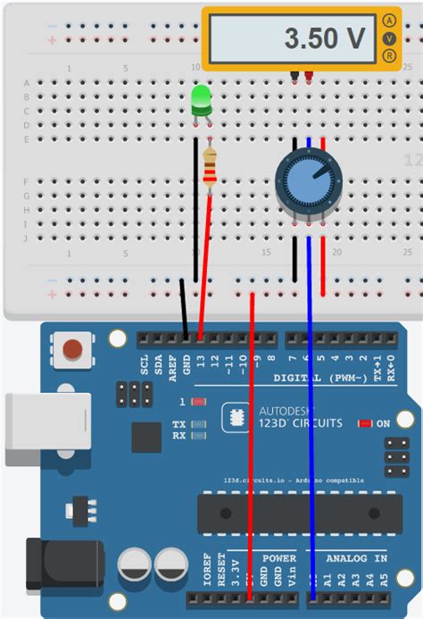 Image result for Controlar LED Con Potenciometro Arduino