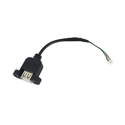 GORITE USB A Single Female Panel Mount to 1X4 Pin Internal USB ...