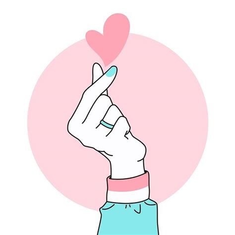 [100+] Korean Finger Heart Wallpapers | Wallpapers.com