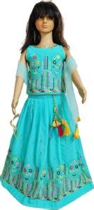 MSSRFRIEND Girls Lehenga Choli Ethnic Wear Floral Print Lehenga Choli ...