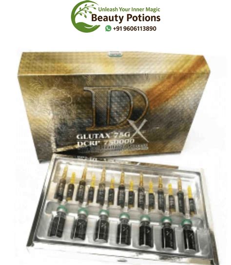 Buy Glutax 75GX DCRP 750000 DNA Cell Revitalize Glutathione Injections